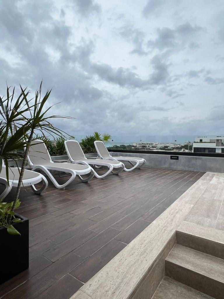 Big, Modern And Beautiful Beach Apartament 1Br Ocean View Playa del Carmen Exteriör bild